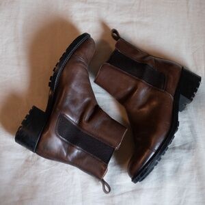 Massimo Dutton brown ankle boots